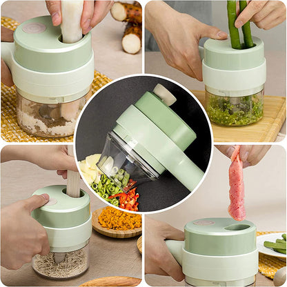 ⭐Picadora de Verduras Eléctrica Portátil™ – Rapidez, Comodidad y Sabor en Cada Corte