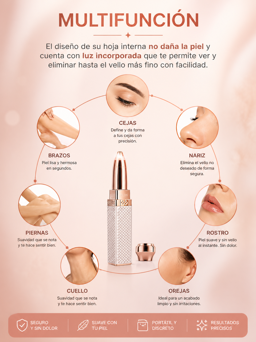 Depilador Facial Premium 2 en 1