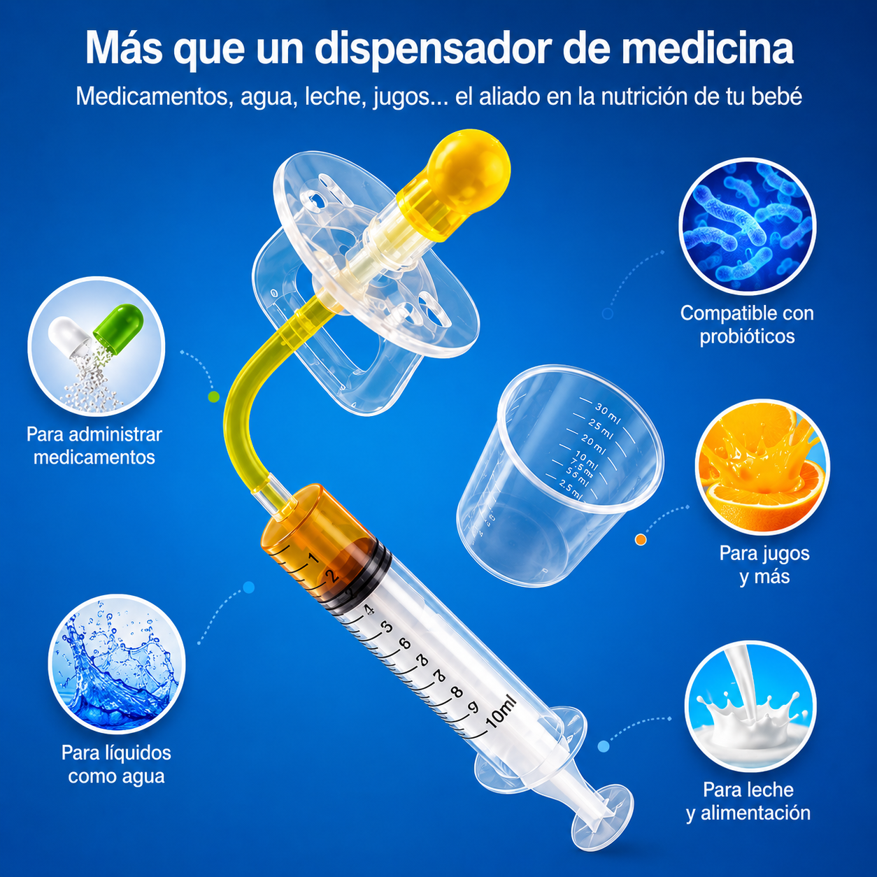 CHUPETE DISPENSADOR MEDICINA BEBÉ