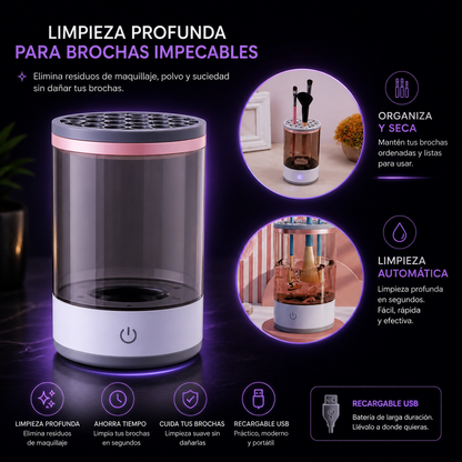 Limpiador Eléctrico de Brochas Pro