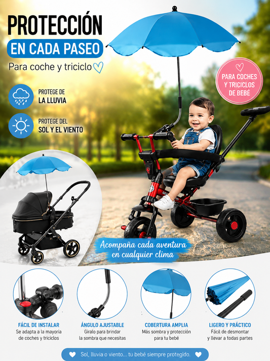 Paraguas Protector Todo Clima para Bebés