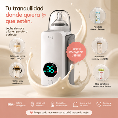 Calentador de Biberones Portátil USB para Bebé