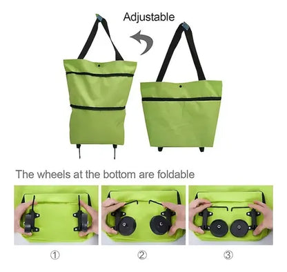 Bolso Plegable Con Ruedas  2 en 1