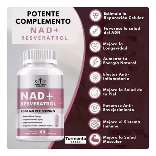 NAD+ + Resveratrol – Energía Que Se Siente™