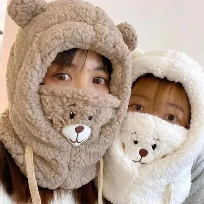 Gorro con orejas de oso